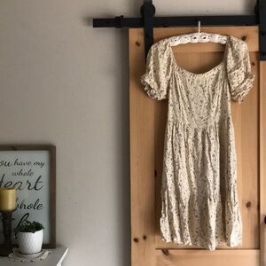 CJLA floral puff sleeve dress